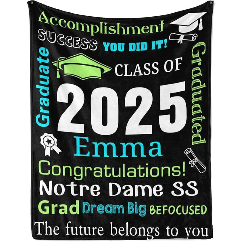 Personalized Graduation Blankets Graduation Gift