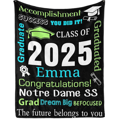 Personalized Graduation Blankets Graduation Gift