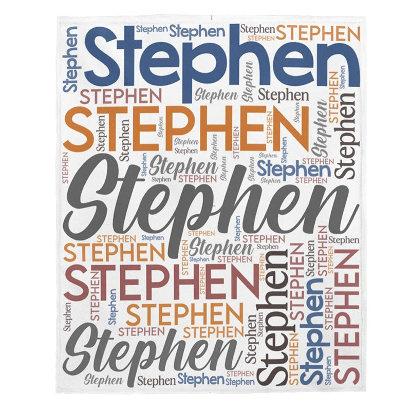 Custom Blanket with Name - Personalized Blanket - Name Blanket for Adults - Christmas Gift