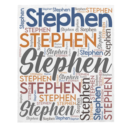 Custom Blanket with Name - Personalized Blanket - Name Blanket for Adults - Christmas Gift