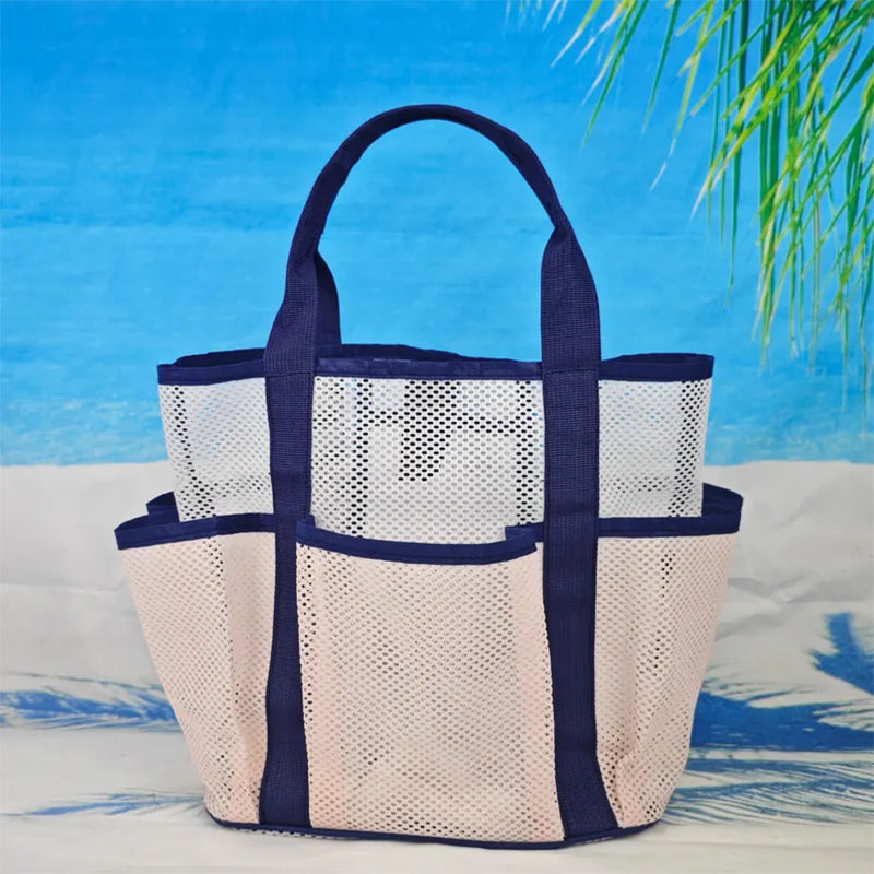 Personalized Beach Tote Bag,Beach Mesh Bag,Girls Travel Wash Bag
