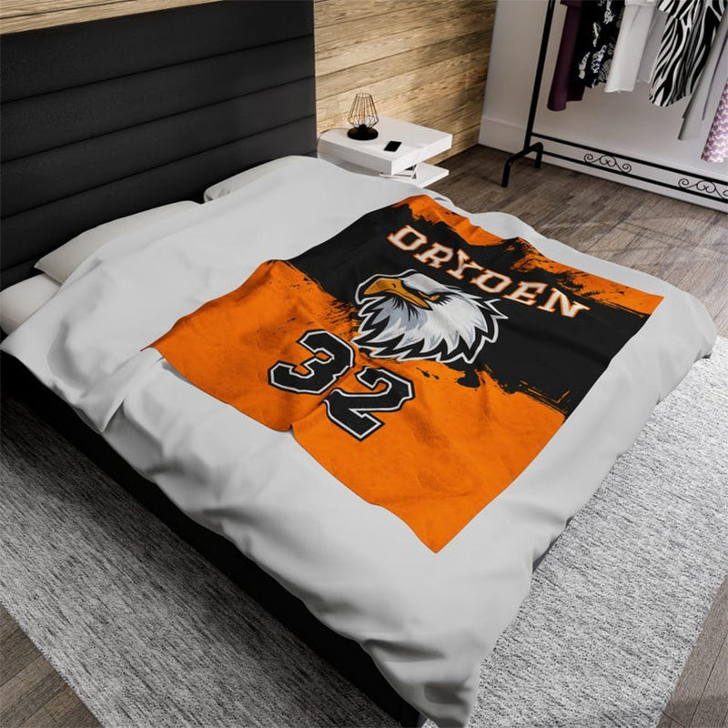 School Mascot Blanket for Team Sports Players