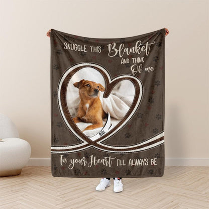 Personalized Dog Photo Blanket, Pet Blanket with Pictures, Pet Memorial Gifts