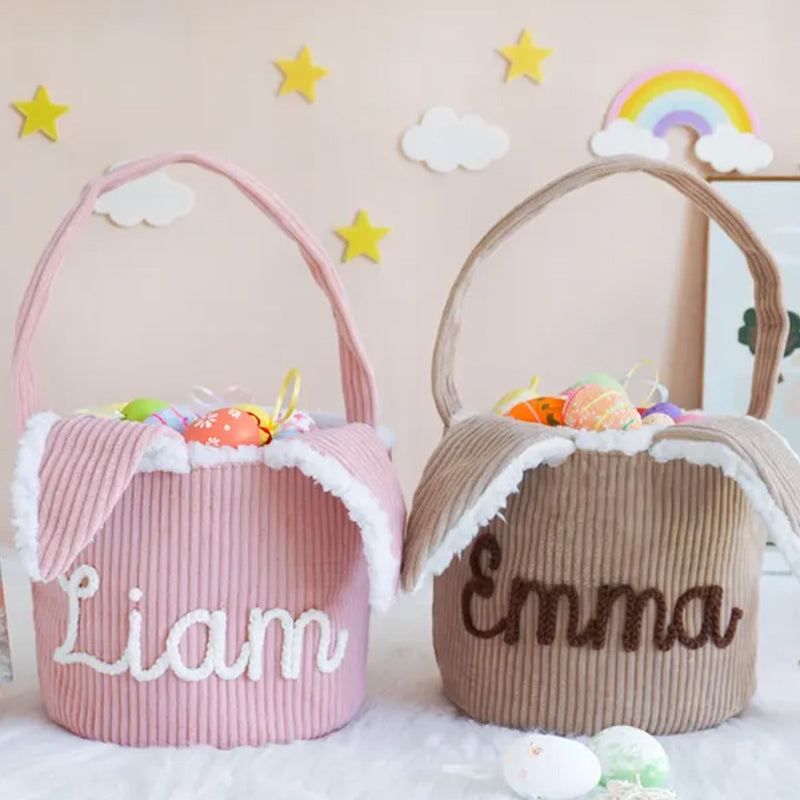 Personalized Easter Basket,Corduroy Basket