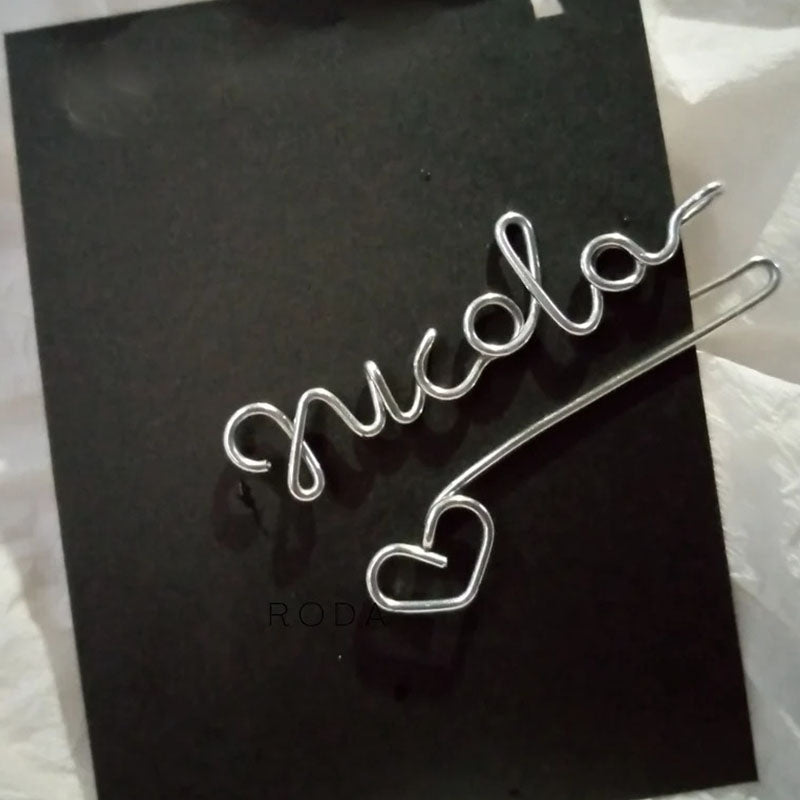Custom Wire Name Bookmark, Name/Word Paperclip