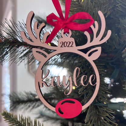 Personalized Reindeer Ornament