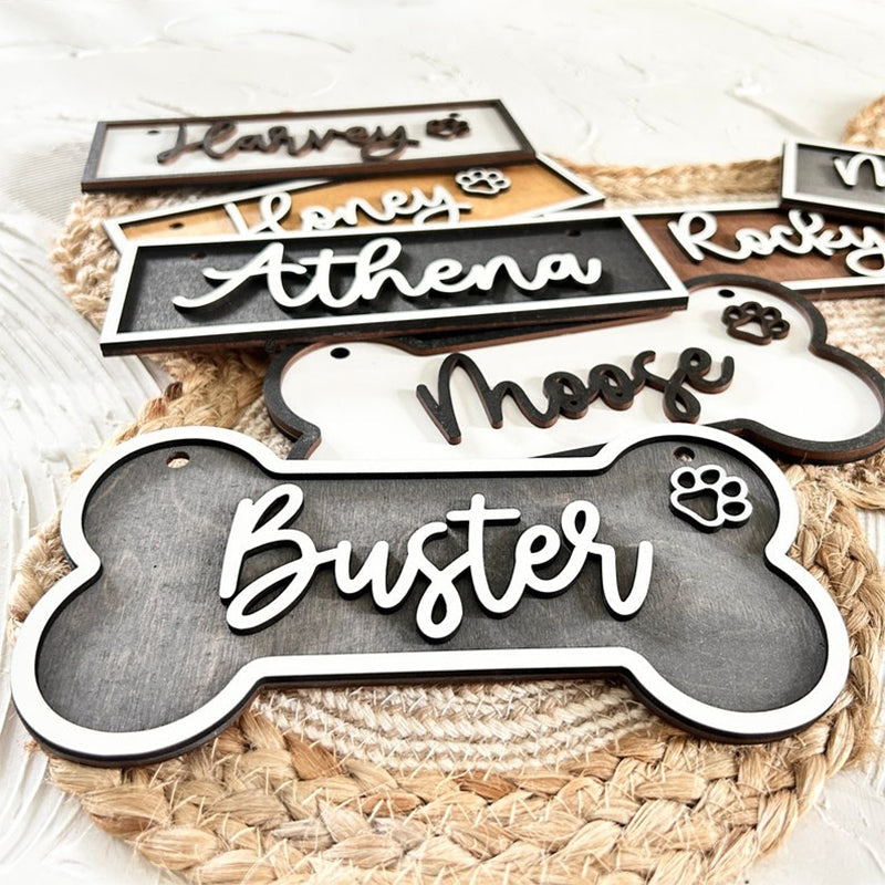Personalized Dog Name Plate, Kennel Name Sign, Dog Crate Name Plaque