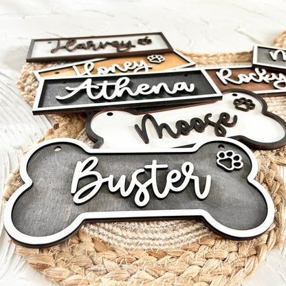 Personalized Dog Name Plate, Kennel Name Sign, Dog Crate Name Plaque