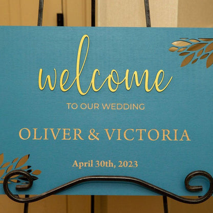 Welcome Wedding Sign - Bridal Shower Welcome Sign - Welcome Sign Wedding Modern