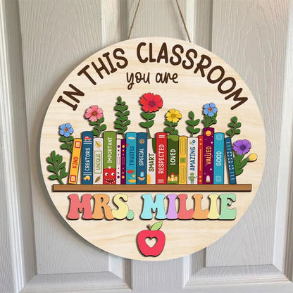 Custom Classroom Door Sign, Classroom Decor
