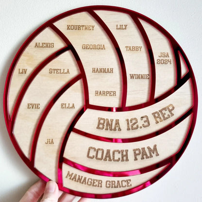 Personalised Netball Coach Plaque, Custom Netball Gift