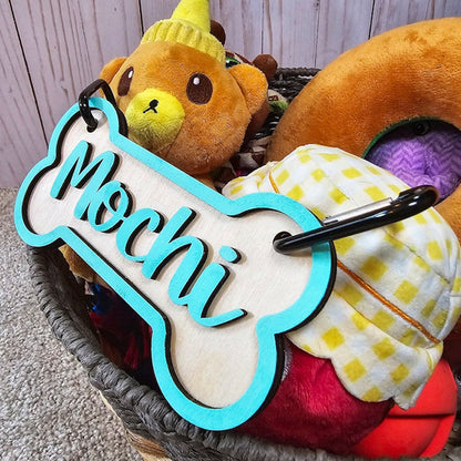 Personalized Crate Sign, Custom Dog Decor, Hanging Crate Sign, Dog Bone Sign