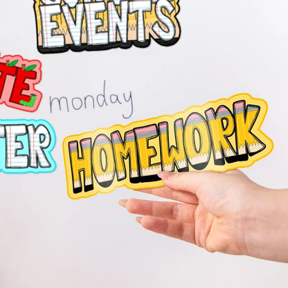 Personalized Cute Notebook Pencil Teacher Elements Letter