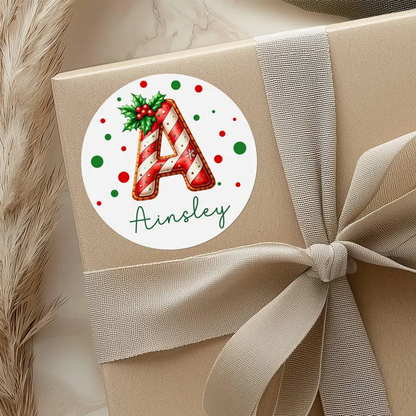 Personalized Name Christmas Gift Stickers, Gift Tag Stickers