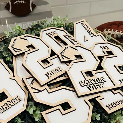 Senior Football Gift. Senior Night Gift. Jersey Number Sign. Graduation gift