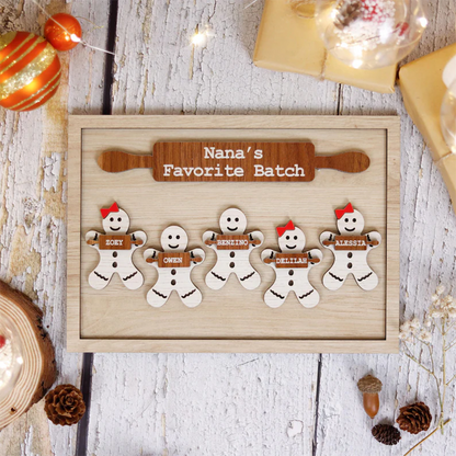 Personalized Gingerbread Christmas Sign