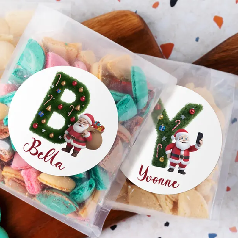 Personalized Christmas Stickers/Christmas Present Label Santa Gift Sticker