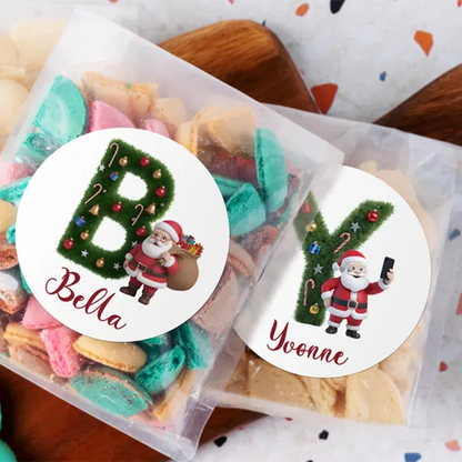 Personalized Christmas Stickers/Christmas Present Label Santa Gift Sticker