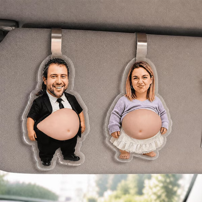 Personalized Dad Squeeze Belly Magnet, Funny Fridge Gift for Dad