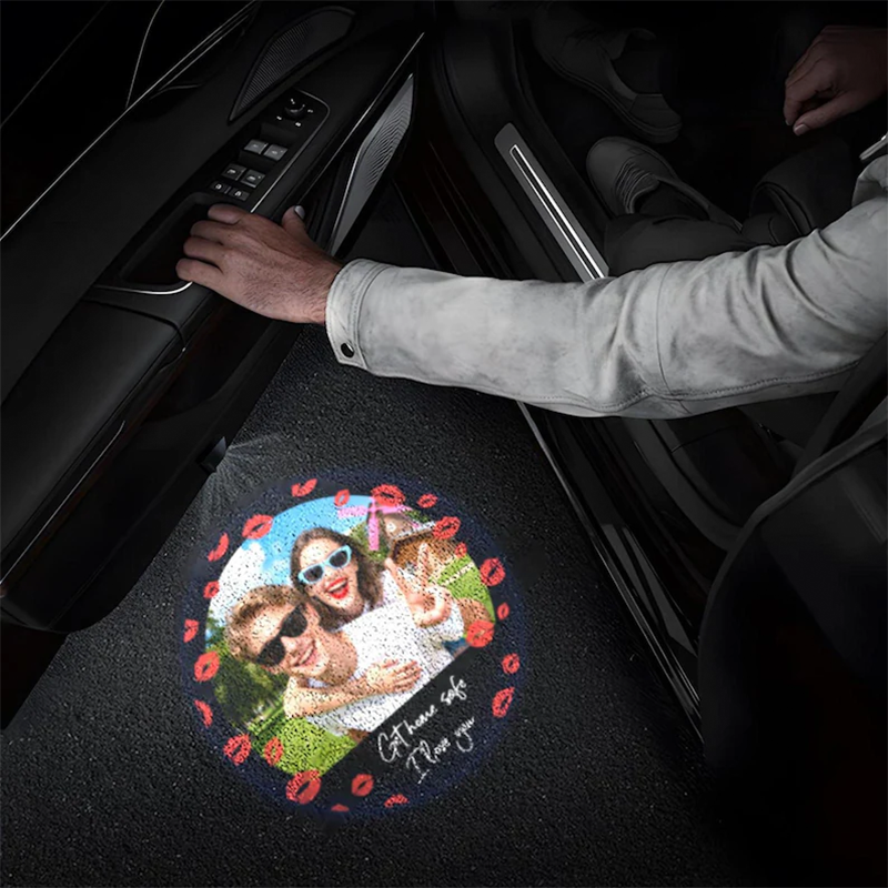 Custom Car Door Puddle Light, Personalized Photo for Car Door Lights