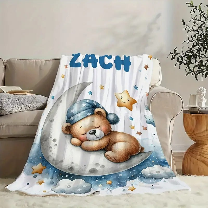 Personalized Bear Blanket Gift Blanket Buy Animal blanket