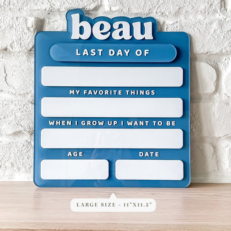 Acrylic First Day of School Sign|Personalized School Sign