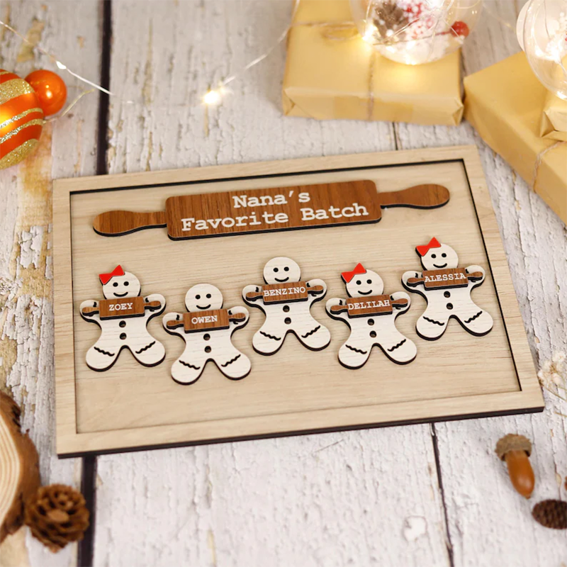Personalized Gingerbread Christmas Sign