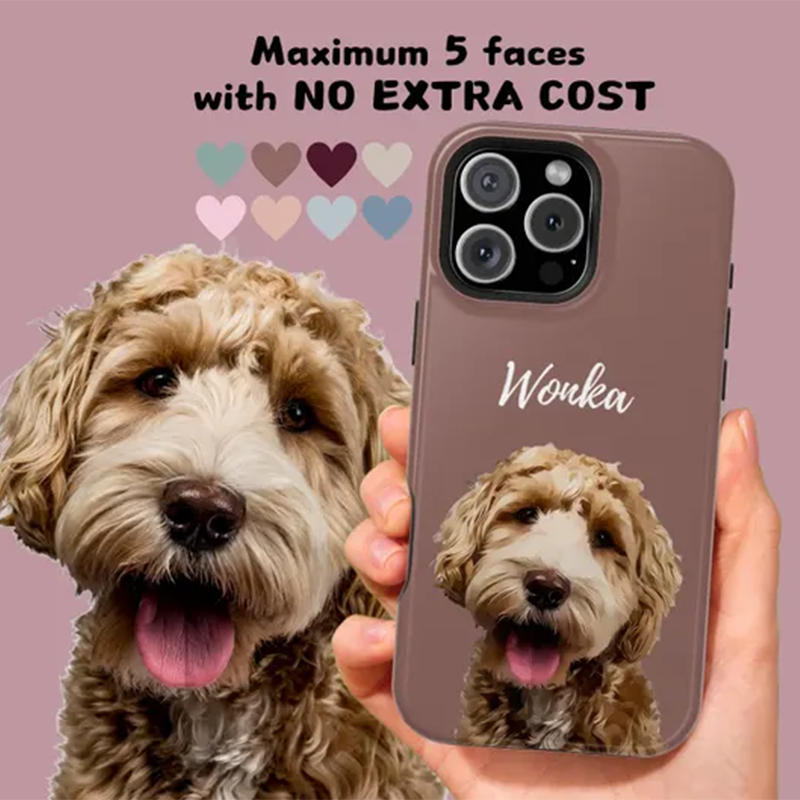 Custom Pet Portrait MagSafe Phone Case