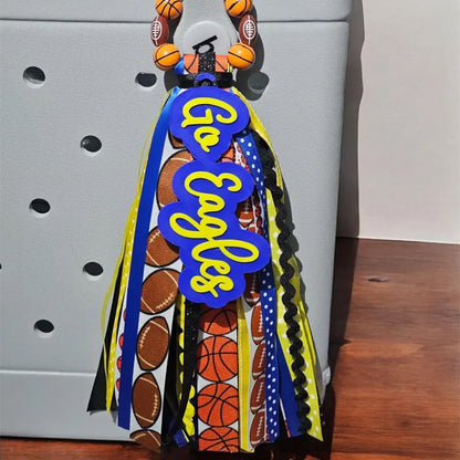 Personalized Multi Sport Ribbon Bag Tassel.