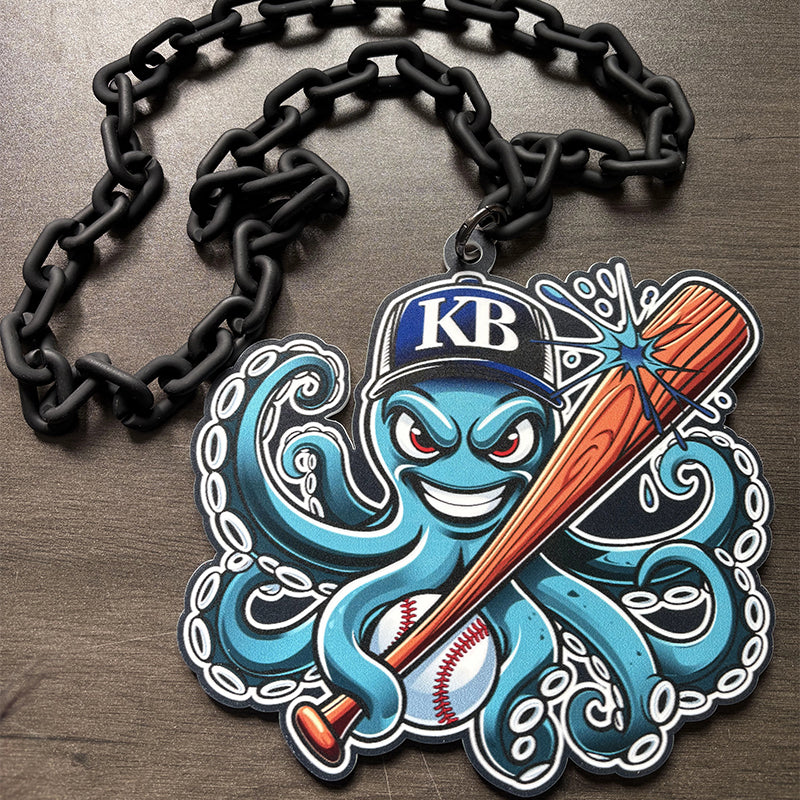 Any Logo Custom Sports Turnover Chain, Oversized Medallion, Team mascot