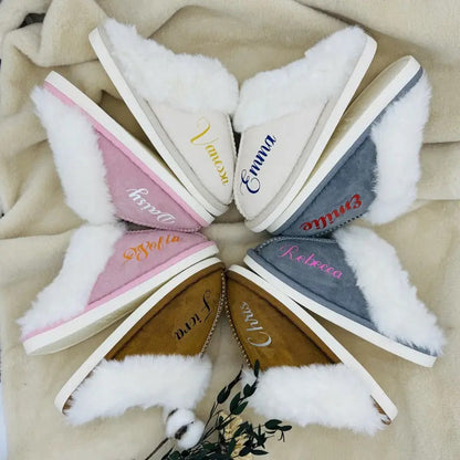 Personalized Plush Slippers for Women