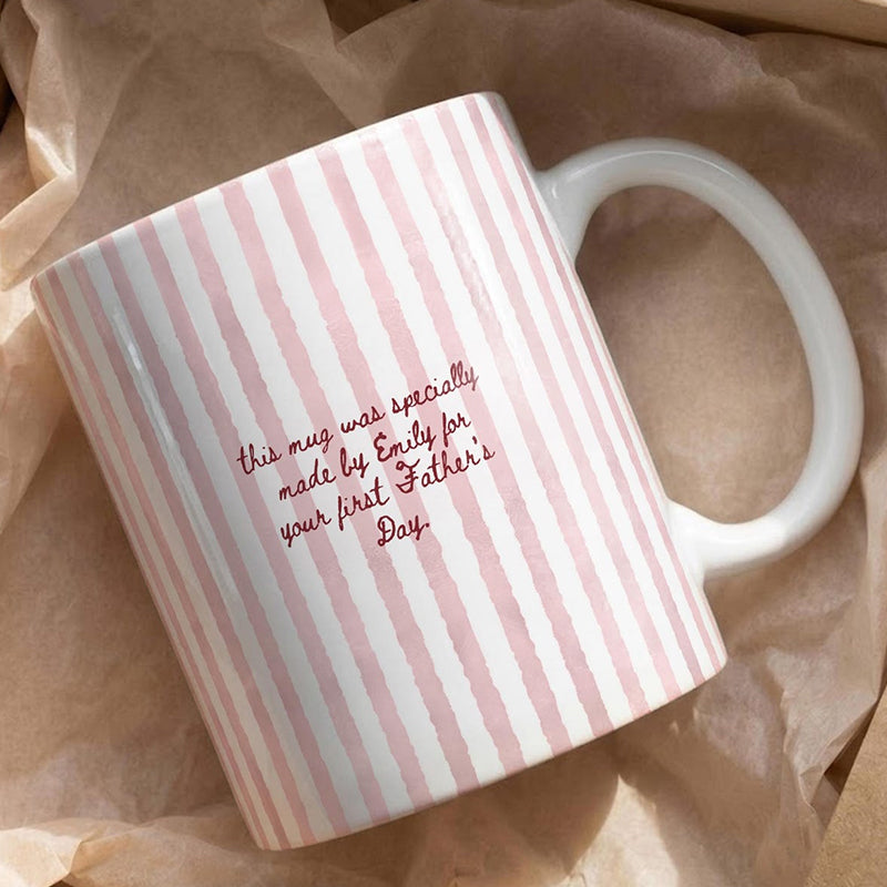 Personalized Baby Face Mug for New dad, Custom Photo Mug, First Fathers Day Gift from Baby