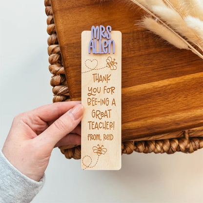 Teacher Appreciation Week, Custom Teacher Name Bookmark