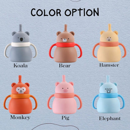 Silicone Baby Cup with Name 7oz, Gift for Baby, Toddler Silicone Cup 200 ml