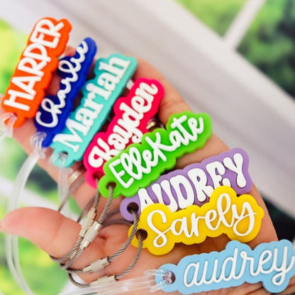Custom Name Water Bottle Tag, Backpack Name Tag