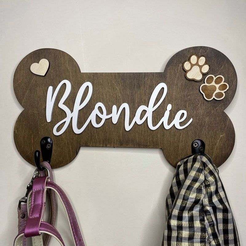 Custom Dog Leash Holder/ Collar holder/Personalized Dog Leash Holder/Dog Leash Hook