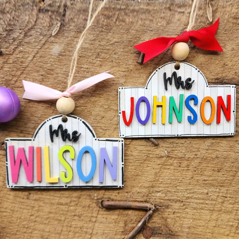 Personalized Teacher Door or Wall Sign, Classroom Sign, 3D or Print Teacher Name Sign