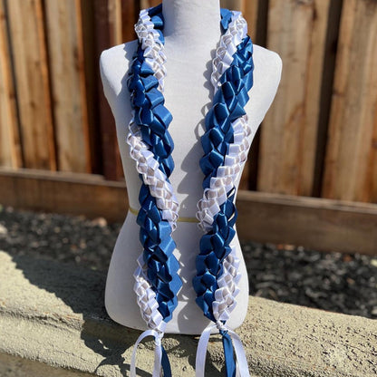 Personalized Braided Satin Ribbon Lei for Graduation