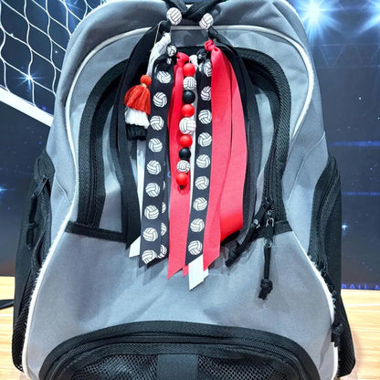 Personalized Volleyball Player Bag Charm, Volleyball Mom Bag Charm
