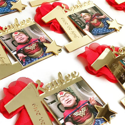 Custom Birthday Photo Magnets  Baby Picture Frames