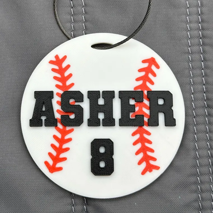 Sports Bag Name Tag | Personalized Sport Keychain