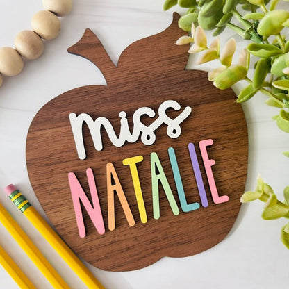 Teacher Name Plate Personalized, Teacher Desk Name Plate
