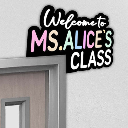 Doorframe Sign,Gift for teacher,Teachers' day gift, Teacher Name Sign