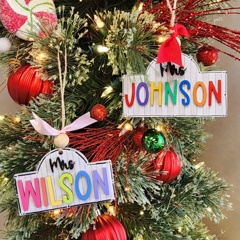 Personalized Teacher Door or Wall Sign, Classroom Sign, 3D or Print Teacher Name Sign
