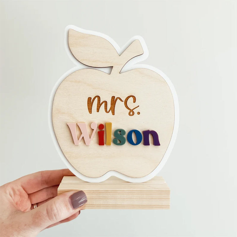 Personalized Teacher Name Sign, Teacher Desk Name Sign, Desk Name Plate