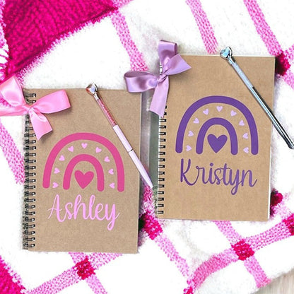 Easter Gifts for Girls, Personalized Notebooks for Kids, Girls Party Favors, Girls Notebooks