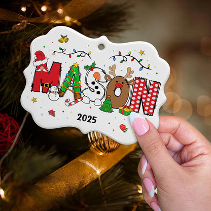 Personalized Christmas Kids Ornaments, Custom Kids Name