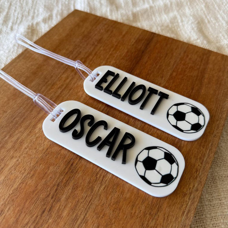 Sporty Bag Tag | Sports Team Name Tag | Keyring