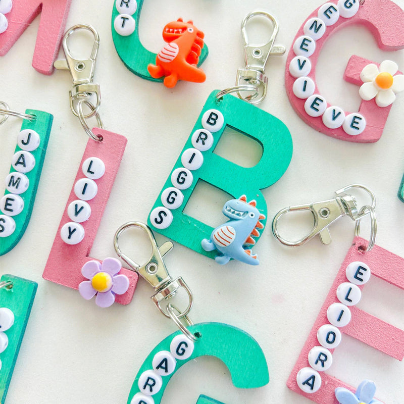 Student Gift Keychain Letter Personalized Gift for Student Preschool