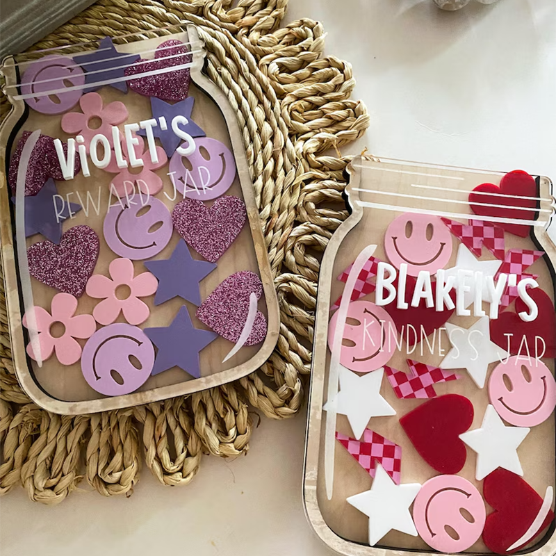 Kindness Jar Set | Reward Jar Set | Personalized Jar with Tokens